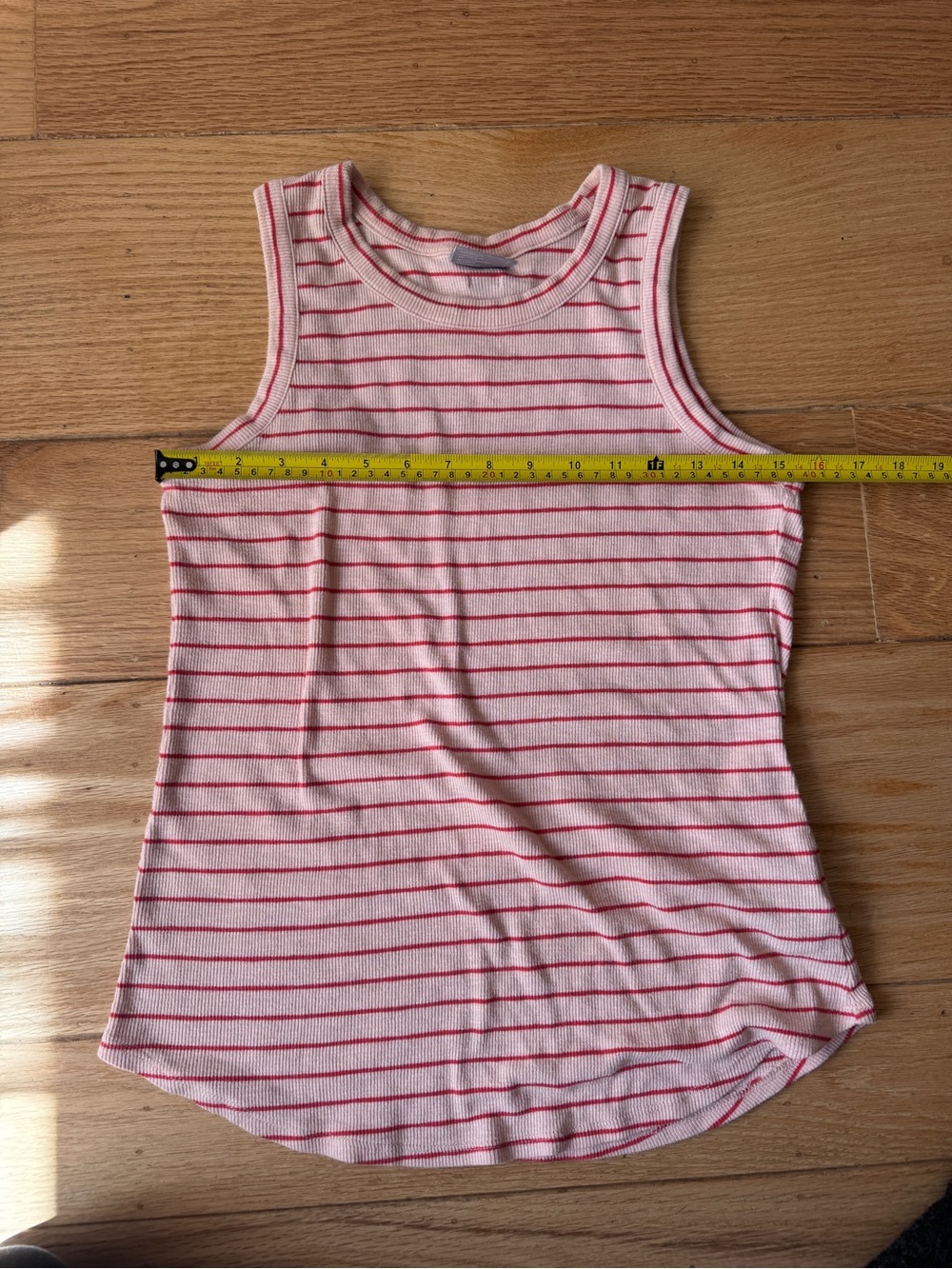 Columbia Coral and Red Striped Ribbed Tank - Picture 6 of 7